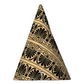 Grieks Mediterraan Arabesk patroon bruin Feesthoedjes (Rechts)