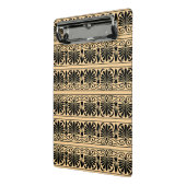 Grieks Mediterraan Arabesk patroon bruin Mini Klembord (Angled2)