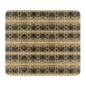 Grieks Mediterraan Arabesk patroon bruin Snijplank (Voorkant)