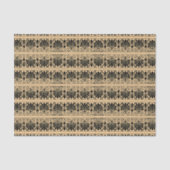 Grieks Mediterraan Arabesk patroon bruin Tissuepapier (Voorkant)