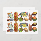 Grieks mediterraan voedselrestaurant Griekse diner Briefkaart (Voorkant / Achterkant)