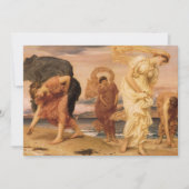 Grieks meisje haalt keibellen op door Lord Leighto (Voorkant)