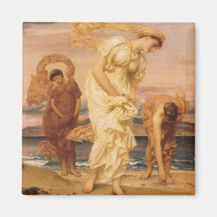 Grieks meisje haalt keibellen op door Lord Leighto Magneet