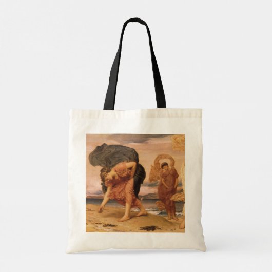 Grieks meisje haalt keibellen op door Lord Leighto Tote Bag (Achterkant)