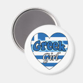 Grieks meisje Magneet (Voorkant / Achterkant)