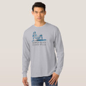 Grieks meisje Silhouette vlag T-shirt (Voorkant volledig)