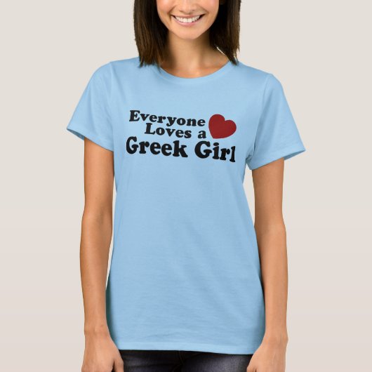 Grieks meisje t-shirt (Voorkant)