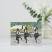 Grieks Minotaurs Dancing Fantasy Art Briefkaart (Staand voorkant)