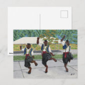 Grieks Minotaurs Dancing Fantasy Art Briefkaart (Voorkant / Achterkant)