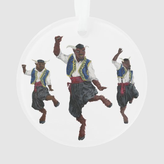 Grieks Minotaurs Dans Fantasy Art Acryl Ornament (achterkant)