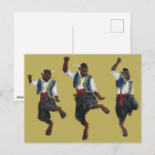 Grieks Minotaurus Dance Celebration Fantasy Briefk Briefkaart (Voorkant / Achterkant)