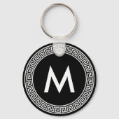 Grieks monogram sleutelontwerp sleutelhanger (Voorkant)