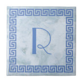 Grieks monogram sleutelontwerp tegeltje (Voorkant)