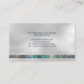 Grieks monogram voor de Meander - Abalone en goud Visitekaartje (Achterkant)