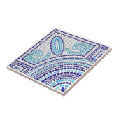 Grieks Mozaïek Tegel Hoek Ornament Tegeltje (Zijkant)