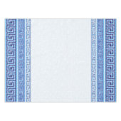 Grieks Mozaïek Tegel Ornament - Blauwe tinten Tafelkleed (Voorkant (Horizontaal))