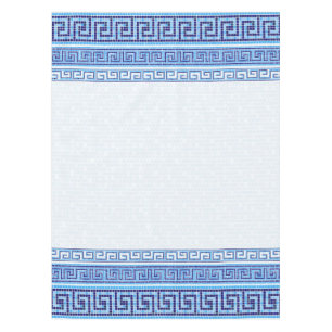Grieks Mozaïek Tegel Ornament - Blauwe tinten Tafelkleed