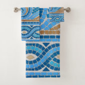 Grieks mozaïektegel bad handdoek (Insitu)