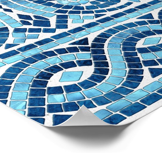 Grieks mozaïektegel poster (Hoek)