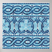 Grieks mozaïektegel poster (Voorkant)