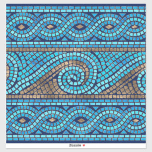 Grieks mozaïektegel sticker