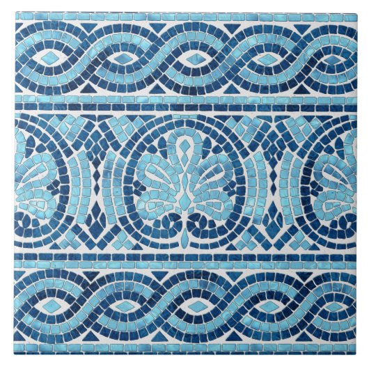 Grieks mozaïektegel tegeltje (Voorkant)