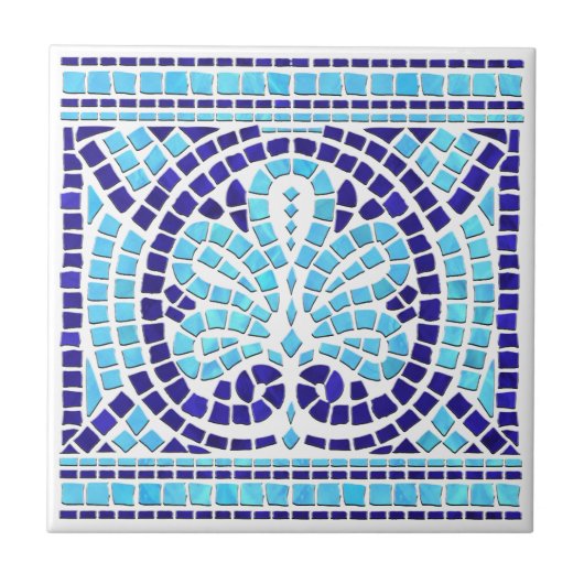 Grieks mozaïektegel tegeltje (Voorkant)