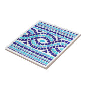 Grieks mozaïektegel tegeltje (Zijkant)