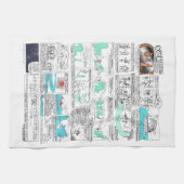 Grieks Myth Comix Orpheus Tea Theedoek (Horizontaal)