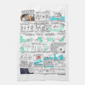 Grieks Myth Comix Orpheus Tea Theedoek