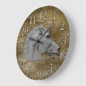 Grieks Mythologie Klassieke paarden hoofd Grote Klok (Hoek)