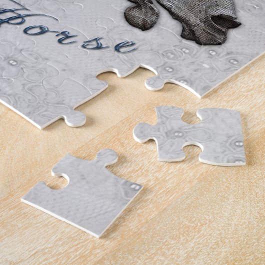 Grieks mythologisch jaar van het paard legpuzzel (Zijkant)