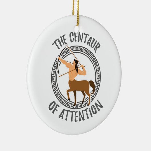 Grieks Mythology Gift Centaur Aandacht Gift Keramisch Ornament (Rechts)