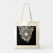 Grieks Mythology Medusa Head - occult serpent Mons Tote Bag (Achterkant)