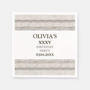 Grieks "Napkin" met stenen elementen Servet