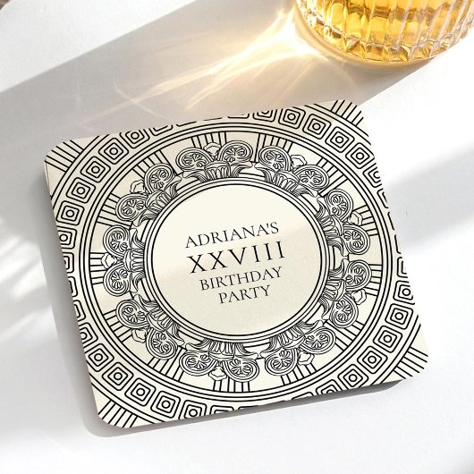 Grieks of Romeins thema verjaardagsfeestje Kartonnen Onderzetters