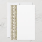 Grieks of Romeins verjaardagsfeestje met elegant d Kaart (Achterkant)