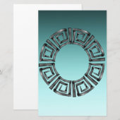 Grieks ontwerp briefpapier (Voorkant / Achterkant)