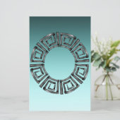 Grieks ontwerp briefpapier (Staand voorkant)