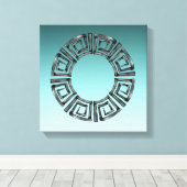 Grieks ontwerp canvas afdruk (Insitu (Houten vloer))