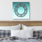 Grieks ontwerp canvas afdruk (Insitu (Slaapkamer))