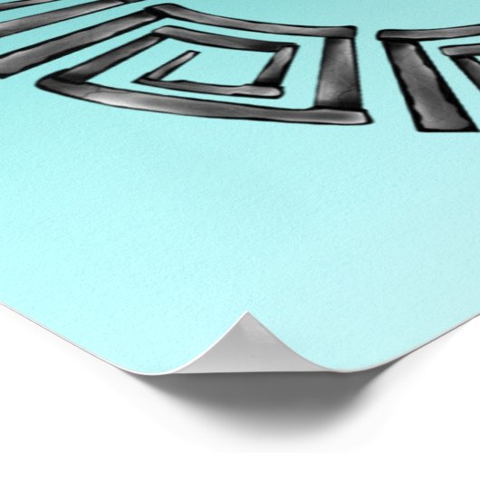 Grieks ontwerp poster (Hoek)