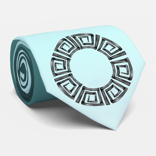 Grieks ontwerp stropdas (Opgerold)