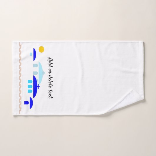 Grieks ontwerp Voeg gewoon tekst toe Bad Handdoek (Handdoek)