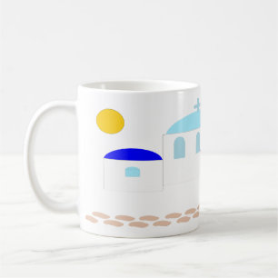 Grieks ontwerp Voeg gewoon tekst toe Koffiemok