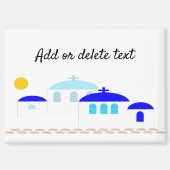 Grieks ontwerp Voeg gewoon tekst toe Magneet (Voorkant)