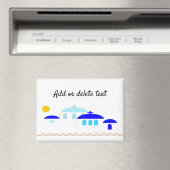 Grieks ontwerp Voeg gewoon tekst toe Magneet (Insitu (Vaatwasser))