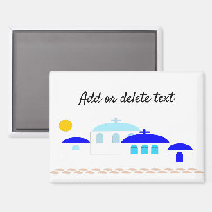 Grieks ontwerp Voeg gewoon tekst toe Magneet