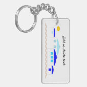 Grieks ontwerp Voeg gewoon tekst toe Sleutelhanger (Voorkant Links)