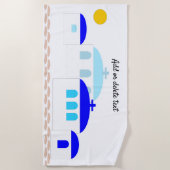 Grieks ontwerp Voeg gewoon tekst toe Strandlaken (Voorkant)